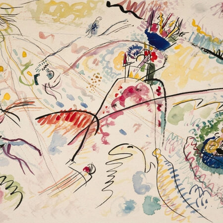 Πινακας σε καμβά KANDINSKY - STUDY FOR KLEINE FREUDEN - Wassily Kandinsky Sticky 8