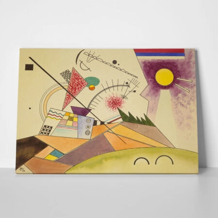 Πινακας σε καμβά KANDINSKY - STUDY FOR MOVING REST - Wassily Kandinsky