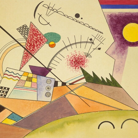 Πινακας σε καμβά KANDINSKY - STUDY FOR MOVING REST - Wassily Kandinsky Sticky 5