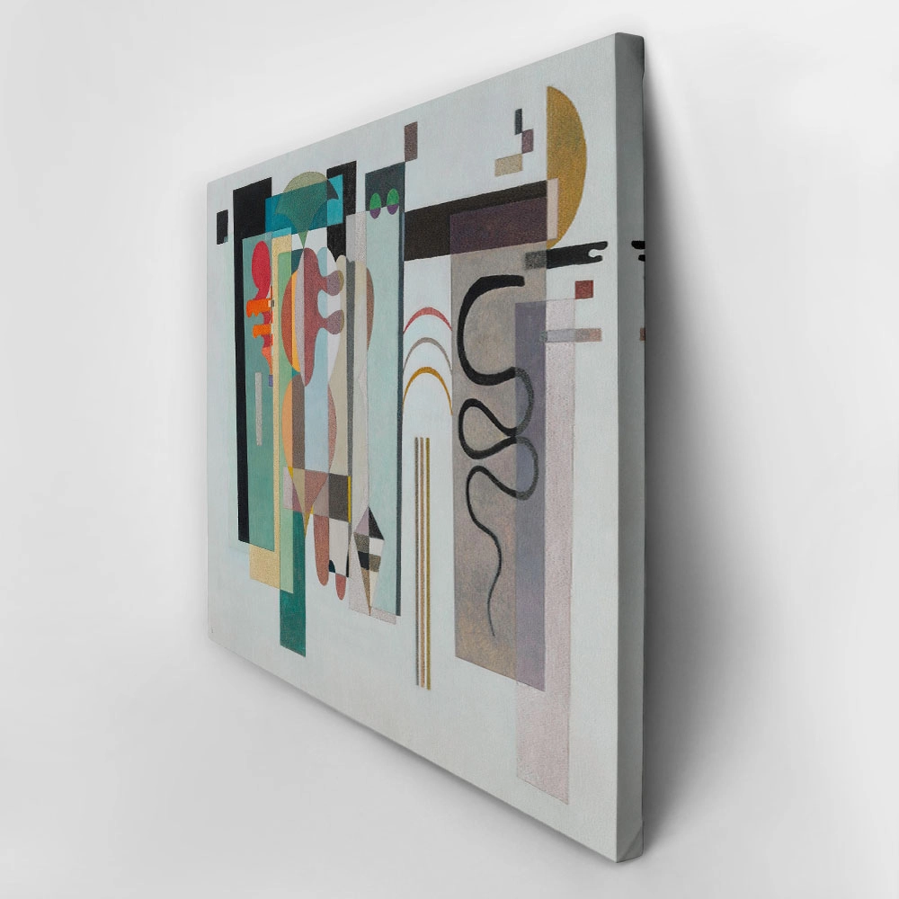 Πινακας σε καμβά KANDINSKY - TWO GREEN POINTS