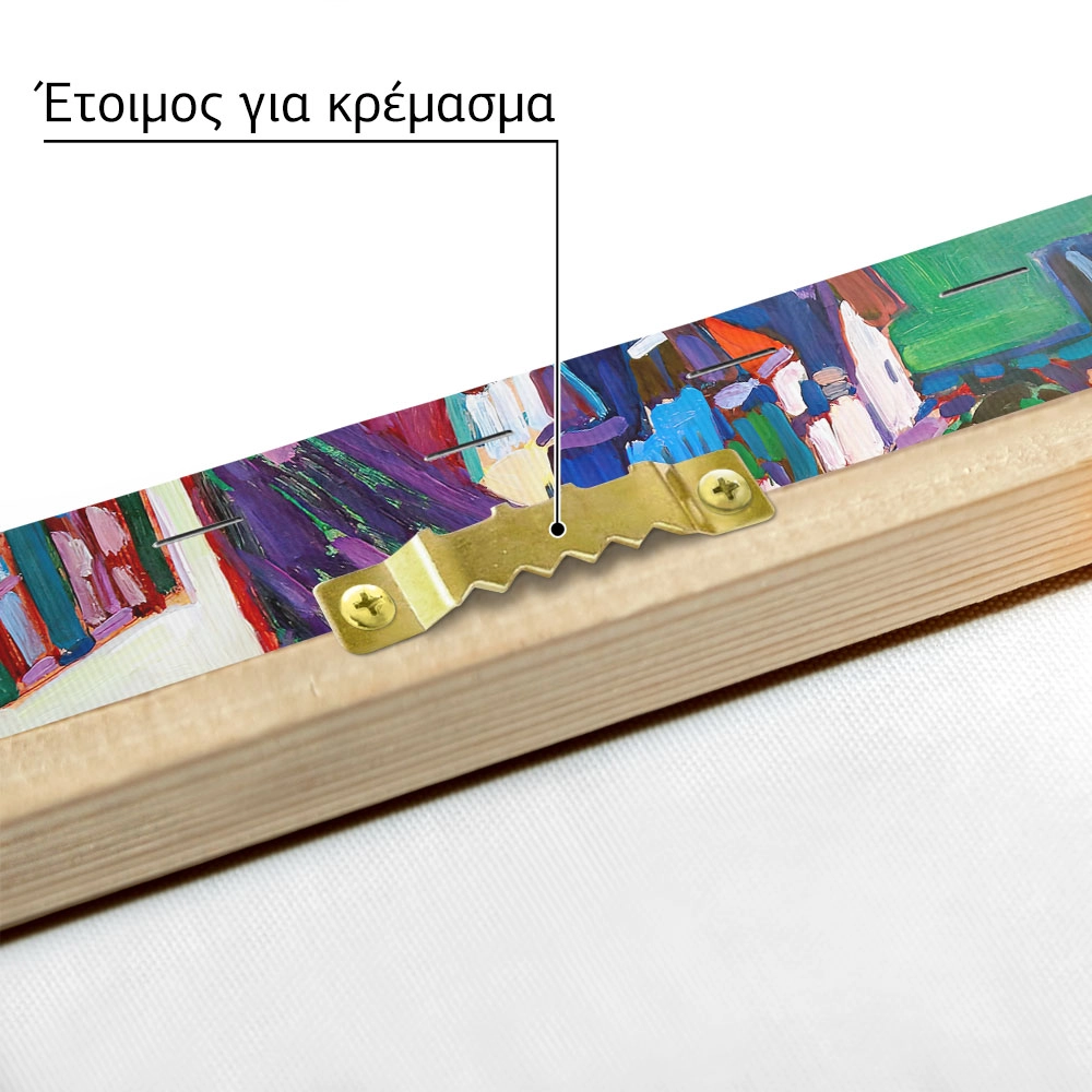 Πινακας σε καμβά KANDINSKY - VIEW FOR THE WINDOW OF THE GRIESBRAU