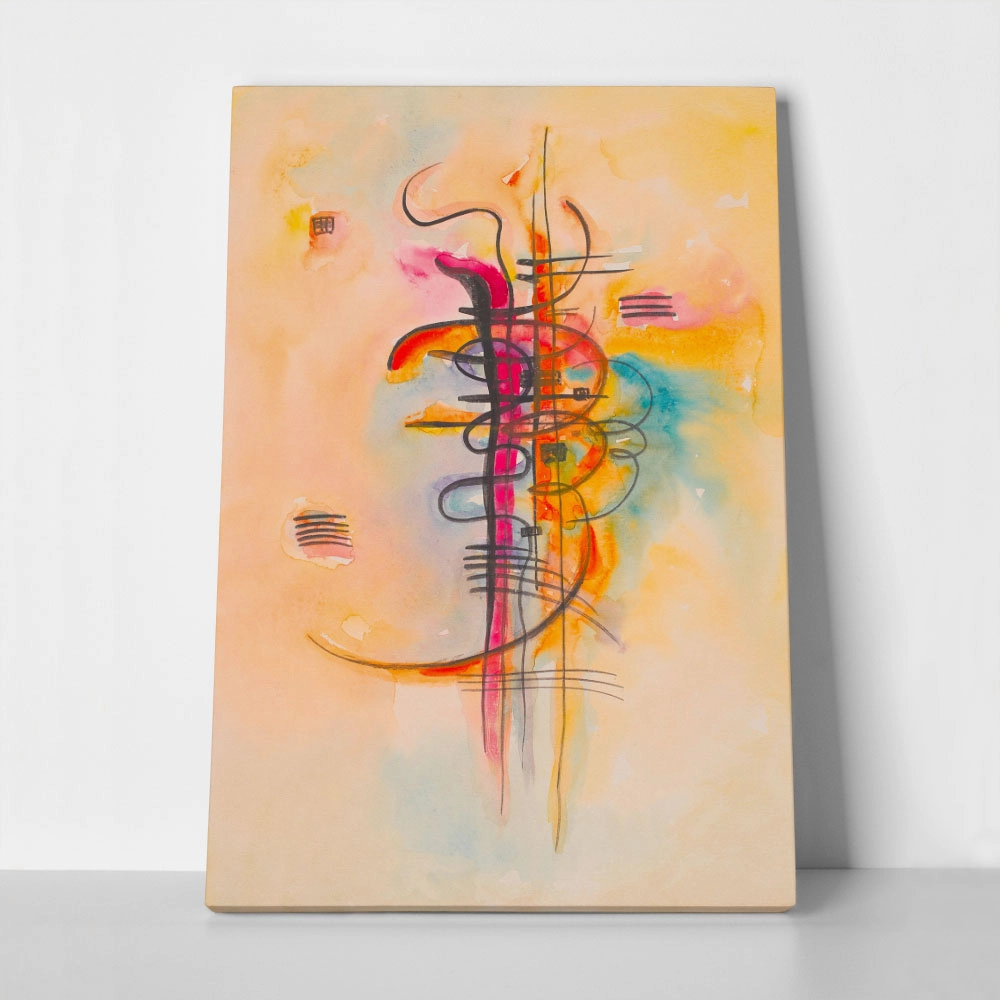Πινακας σε καμβά KANDINSKY - WATERCOLOR NO 326