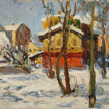 Πινακας σε καμβά KANDINSKY - WINTER IN SCHWABING - Wassily Kandinsky Sticky 5