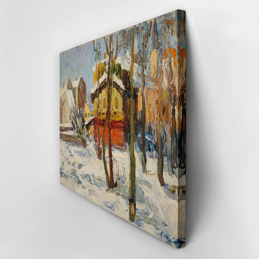 Πινακας σε καμβά KANDINSKY - WINTER IN SCHWABING