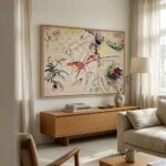 Πινακας σε καμβά KANDINSKY - STUDY FOR KLEINE FREUDEN