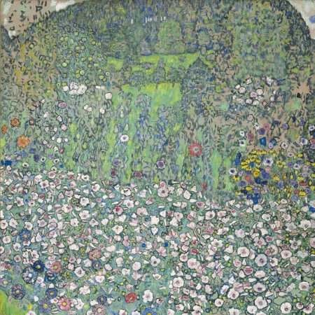 Πίνακας σε καμβά KLIMT - GARDEN LANDSCAPE WITH MOUNTAIN TOP - Gustav Klimt Sticky 5