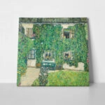 Πίνακας σε καμβά KLIMT - HOUSE IN A GARDEN
