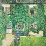 Πίνακας σε καμβά KLIMT - HOUSE IN A GARDEN