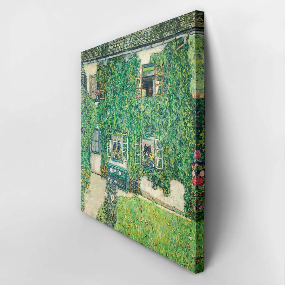 Πίνακας σε καμβά KLIMT - HOUSE IN A GARDEN