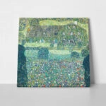 Πίνακας σε καμβά KLIMT - HOUSE IN ATTERSEE