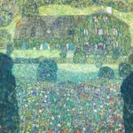 Πίνακας σε καμβά KLIMT - HOUSE IN ATTERSEE
