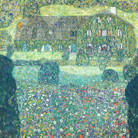 Πίνακας σε καμβά KLIMT - HOUSE IN ATTERSEE - Gustav Klimt Sticky 5