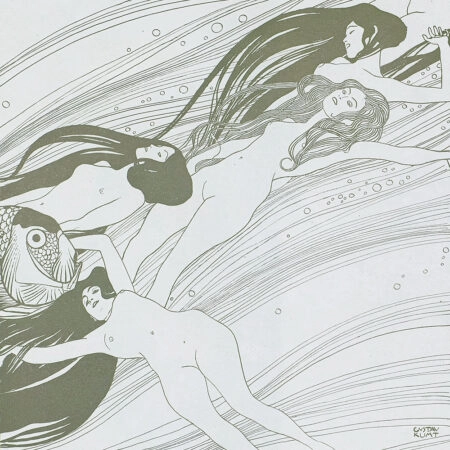 Πίνακας σε καμβά KLIMT - THE BLOOD OF FISH - Gustav Klimt Sticky 5