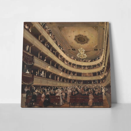 Πίνακας σε καμβά KLIMT - THE OLD BURGTHEATER - Gustav Klimt