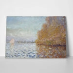 Πινακας σε καμβά MONET - ARGENTEUIL BASIN WITH A SINGLE SAILBOAT