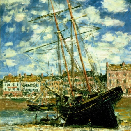 Πινακας σε καμβά MONET - BOAT LYING AT LOW TIDE - Monet Claude Sticky 5