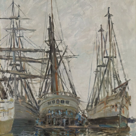 Πινακας σε καμβά MONET - BOATS IN A HARBOUR - Monet Claude Sticky 5