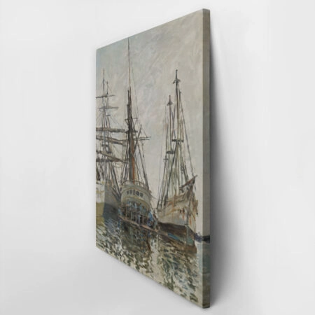 Πινακας σε καμβά MONET - BOATS IN A HARBOUR - Monet Claude Sticky 2