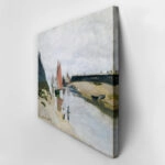 Πινακας σε καμβά MONET - BREAKWATER AT TROUVILLE