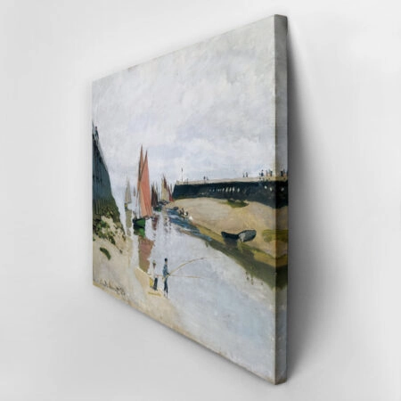 Πινακας σε καμβά MONET - BREAKWATER AT TROUVILLE - Monet Claude Sticky 2