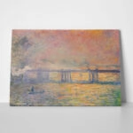 Πινακας σε καμβά MONET - CHARING CROSS BRIDGE