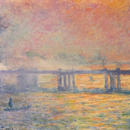 Πινακας σε καμβά MONET - CHARING CROSS BRIDGE - Monet Claude Sticky 5