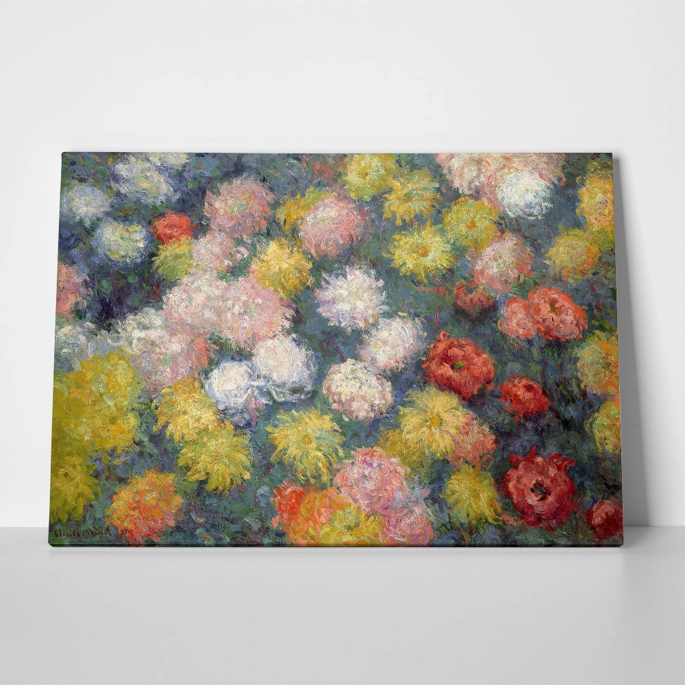 Πινακας σε καμβά MONET - CHRYSANTHEMUMS
