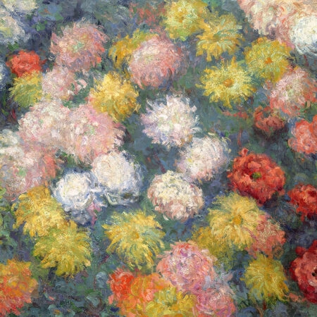 Πινακας σε καμβά MONET - CHRYSANTHEMUMS - Monet Claude Sticky 5