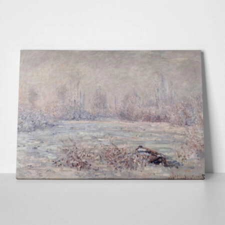 Πινακας σε καμβά MONET - FROST NEAR VETHEUIL