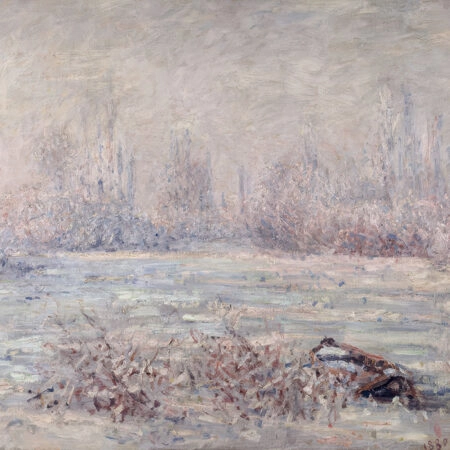 Πινακας σε καμβά MONET - FROST NEAR VETHEUIL - Monet Claude Sticky 5