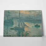 Πινακας σε καμβά MONET - IMPRESSION SUNRISE