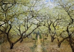 Πινακας σε καμβά MONET - ORCHARD IN BLOOM