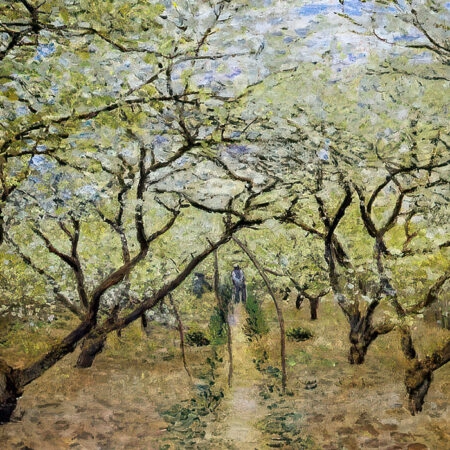 Πινακας σε καμβά MONET - ORCHARD IN BLOOM - Monet Claude Sticky 5