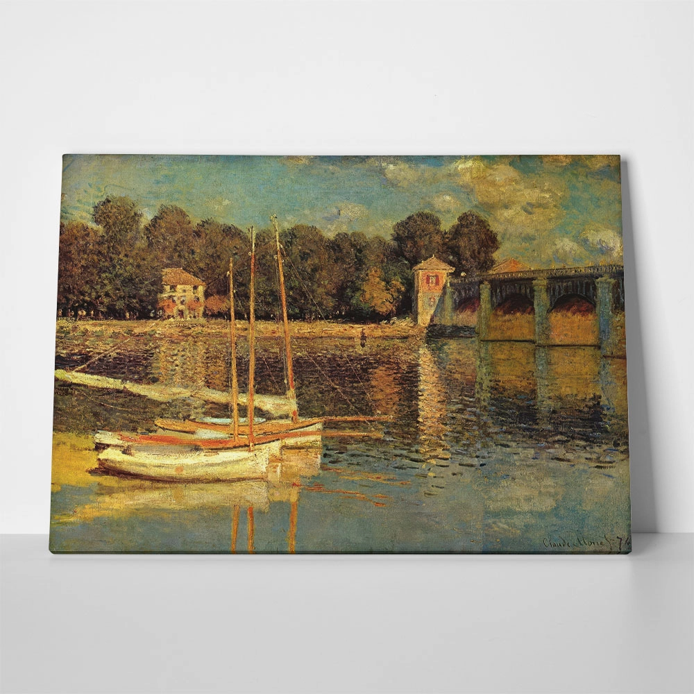 Πινακας σε καμβά MONET - THE BRIDGE AT ARGENTEUIL