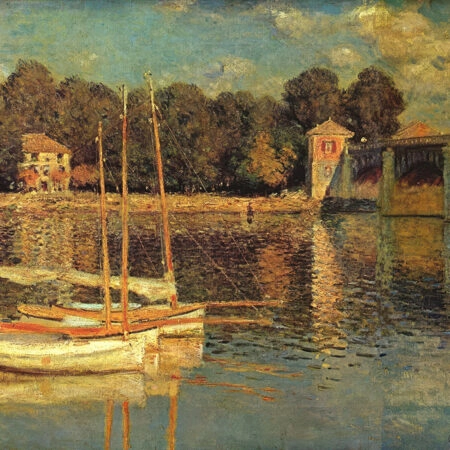 Πινακας σε καμβά MONET - THE BRIDGE AT ARGENTEUIL - Monet Claude Sticky 5