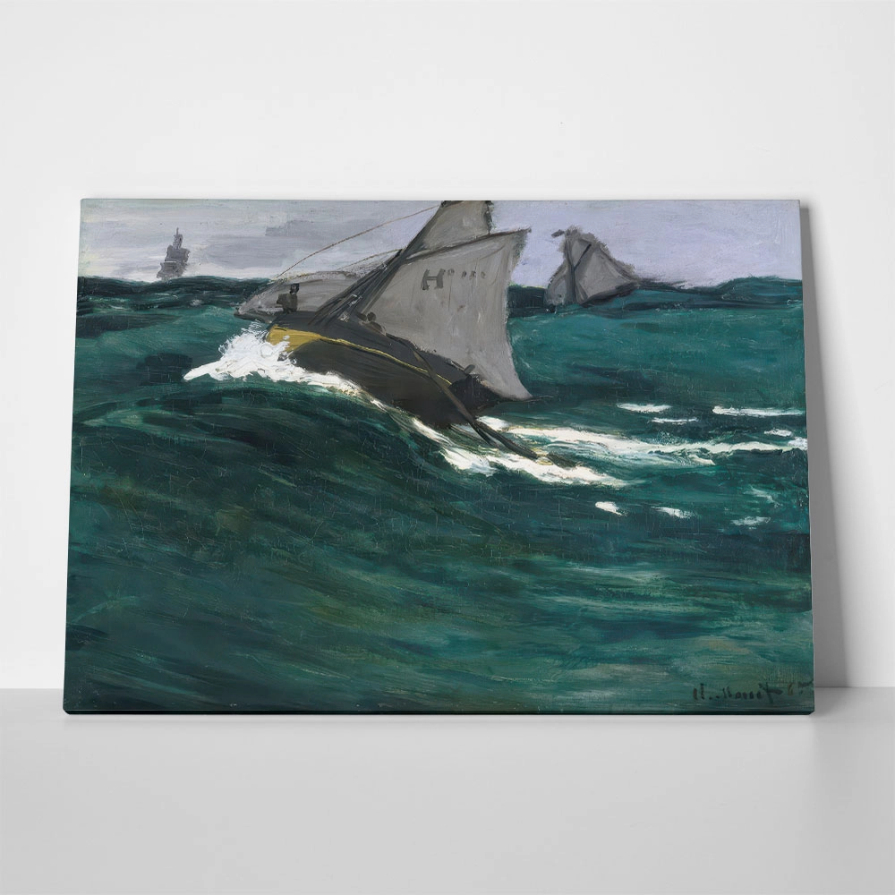 Πινακας σε καμβά MONET - THE GREEN WAVE