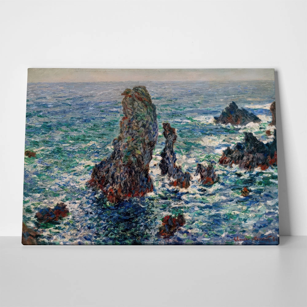 Πινακας σε καμβά MONET - THE PYRAMIDS AT PORT COTON