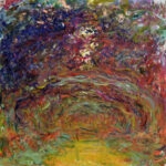 Πίνακας σε καμβά MONET - THE ROSE PATH AT GIVERNY