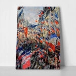 Πινακας σε καμβά MONET - THE RUE SAINT DENIS