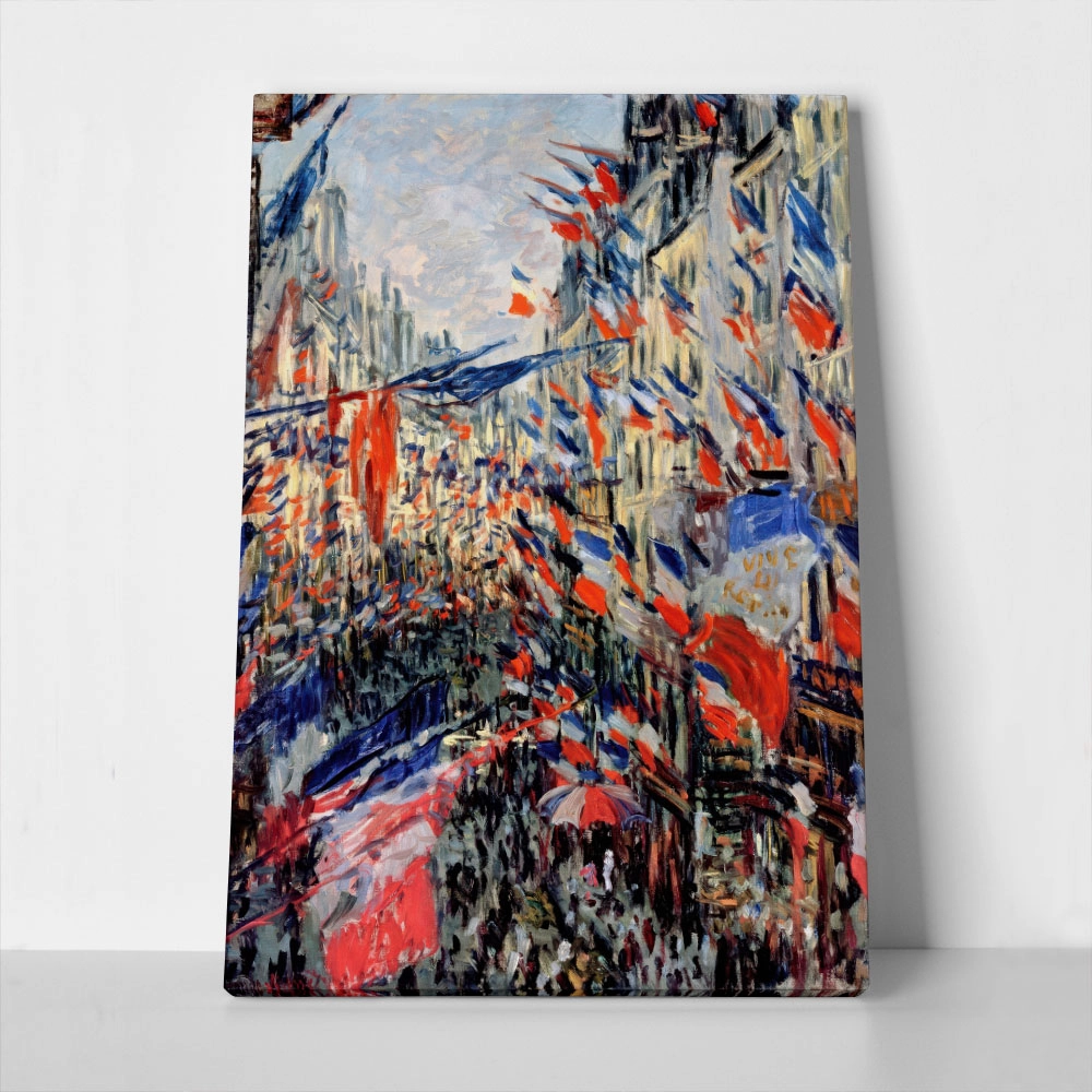 Πινακας σε καμβά MONET - THE RUE SAINT DENIS
