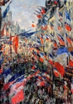 Πινακας σε καμβά MONET - THE RUE SAINT DENIS