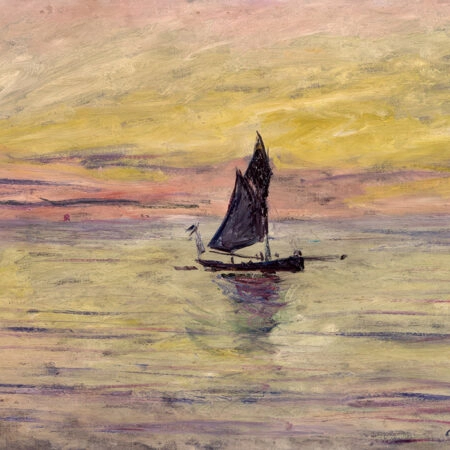 Πινακας σε καμβά MONET - THE SAILING BOAT EVENING EFFECT - Monet Claude Sticky 8