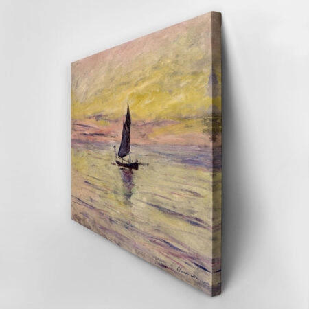 Πινακας σε καμβά MONET - THE SAILING BOAT EVENING EFFECT - Monet Claude Sticky 5