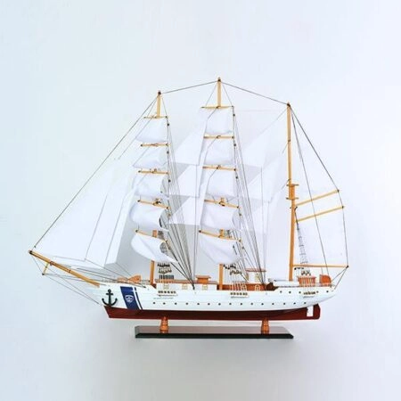 Καράβακι Ξύλινο διακοσμητικό λευκο 120x22x95cm - Ξύλινα Καραβάκια