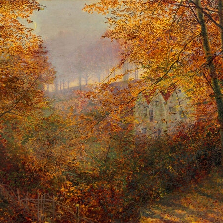Πινακας σε καμβά JOHN ATKINSON - A HOUSE IN A CLEARING - John Atkinson Sticky 5
