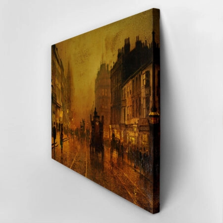 Πινακας σε καμβά JOHN ATKINSON - A STREET AT NIGHT - John Atkinson Sticky 2