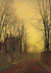 Πινακας σε καμβά JOHN ATKINSON - AN AUTUMN LANE