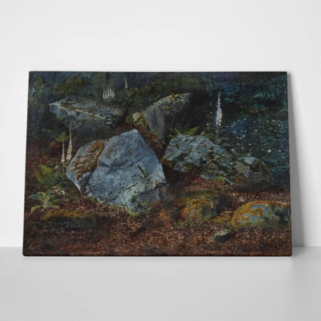 Πινακας σε καμβά JOHN ATKINSON - BOULDERS IN STORFORTH WOOD