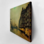 Πινακας σε καμβά JOHN ATKINSON - LIVERPOOL QUAY BY MOONLIGHT