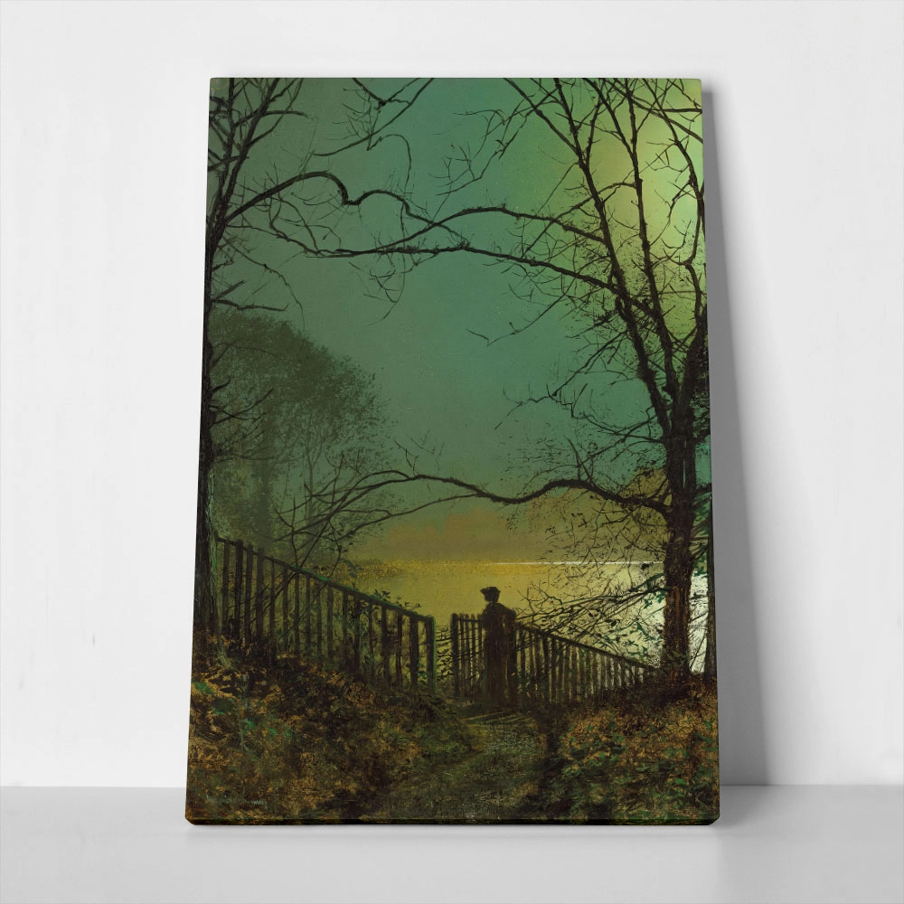 Πινακας σε καμβά JOHN ATKINSON - ROUNDHAY PARK LAKE